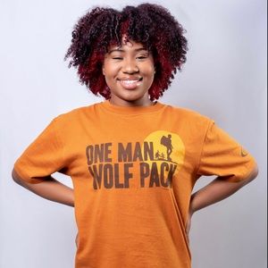 One man wolf pack unisex graphic Tee

Made